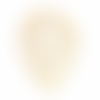 Ps11848026 pax 5 estampes - pendentifs filigrane feuille monstera exotique 28 par 20mm - coloris doré