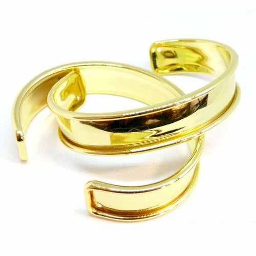 Bn1131171 pax 1 support bracelet, jonc manchette pour cordon plat 11mm couleur doré
