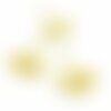 Ps11847638 pax 20 pendentifs feuille ginkgo biloba sur tige 19mm métal finition doré