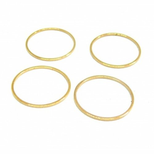 Ps110201188 pax 4 pendentifs connecteurs rond 20 mm doré en acier inoxydable 304 pour bijoux raffinés