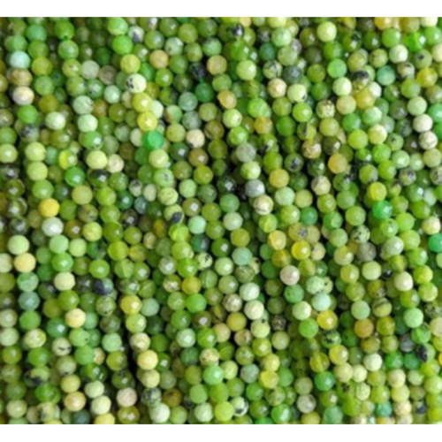 Ps11665808 lot de 19 cm perles rondes facettées 3mm turquoise verte