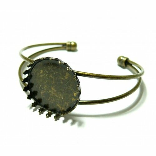 Bn1123462bis pax 1 support de bracelet 23mm griffe laiton finition bronze