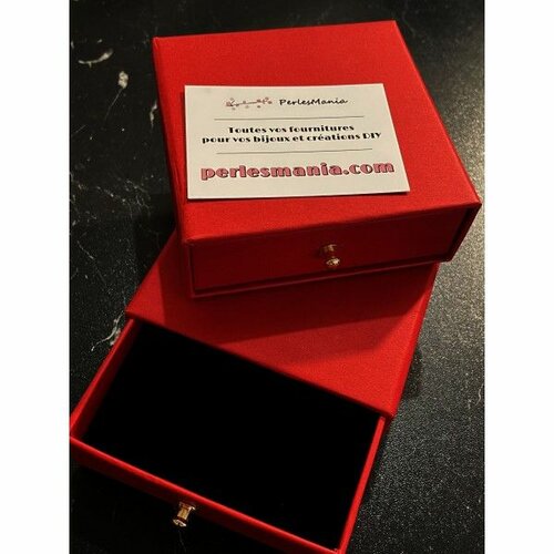 Ps11462163 pax 1 emballage cadeau gm, boite à bijoux  avec boutons poignée et mousse pour bijoux 10 par 3.5cm