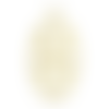 Ps11857374 pax 4 sequins résine style émaillés croix émaillé blanche dans ovale  23 mm sur une base en métal dore