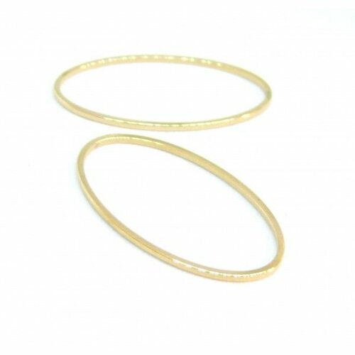 Ps110201180 pax 4 pendentifs connecteurs ovale 26 mm doré en acier inoxydable 304 pour bijoux raffinés