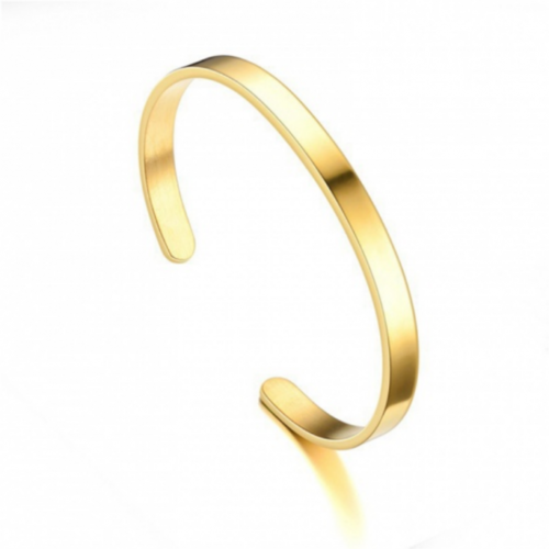 Ps11855975 pax 1 support de bracelet jonc 6mm en acier inoxydable 304 finition doré