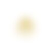 Ps110216699 pax de 10 estampes pendentif coquille saint jacques eventail 13mm métal couleur doré