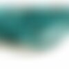 Hq024001d lot de 19 cm perles nacre véritable bleu pétrole heishi rondelles 6mm