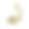 Kk0133010cg pax 40 perles intercalaires bille 4 par 3.5 trou 1.6mm mm laiton plaqué or 24kt