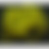 H11j130 lot 1 fil d'environ 90 perles rondes verre facettée jaune 4mm couleur fr05