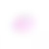 Ps11888577 pax 5 perles intercalaire résine qui s'illumine dans la nuit  14 par 9mm coloris rose sur une base en métal argenté