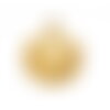 Ps11889384 pax 1 pendentif coquille saint jacques 19 mm en acier inoxydable placage doré 18kt