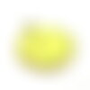 Ps11889493 pax 1 pendentif soleil en résine émaillé jaune flashy 16mm en acier inoxydable 304 finition doré 18kt