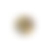 Ps110131791 pax 4 pendentifs breloques stardust ronde 20mm art déco doré