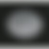 Ae113462 lot de 2 estampes - pendentif art deco cercle 40mm - laiton finition blanc