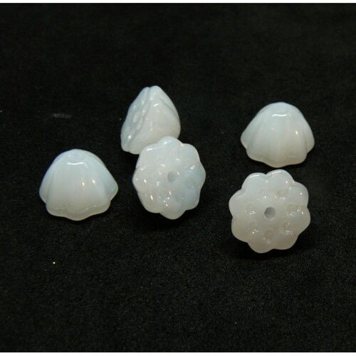 Bu112302081549033225 pax 10 perles graine de lotus yoga healing 10mm  jade teintée couleur blanc laiteux