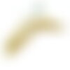 H11m025-108 pax 1 support bracelet intercalaire cordon nylon ajustable avec accroche laiton coloris moutarde