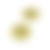 H11t040t532g pax 2 pendentif, connecteur soleil 12 mm acier inoxydable coloris doré