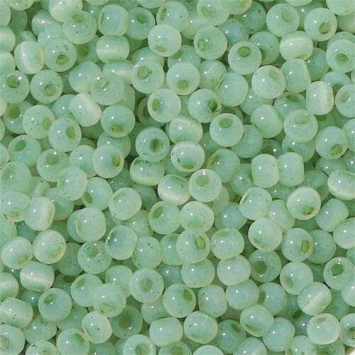 Ps11890598 lot 1 sachet d'environ 200 perles de verre - rondes 4mm vert