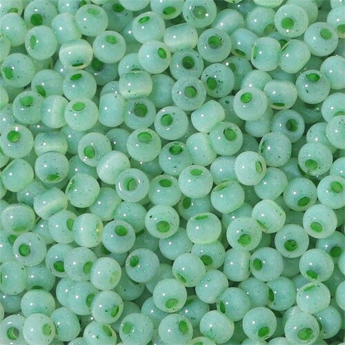 Ps11890599 lot 1 sachet d'environ 200 perles de verre - rondes 4mm vert