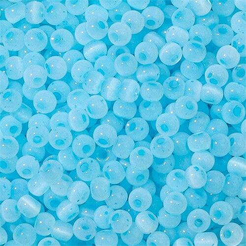 Ps11890602 lot 1 sachet d'environ 200 perles de verre - rondes 4mm bleu ciel