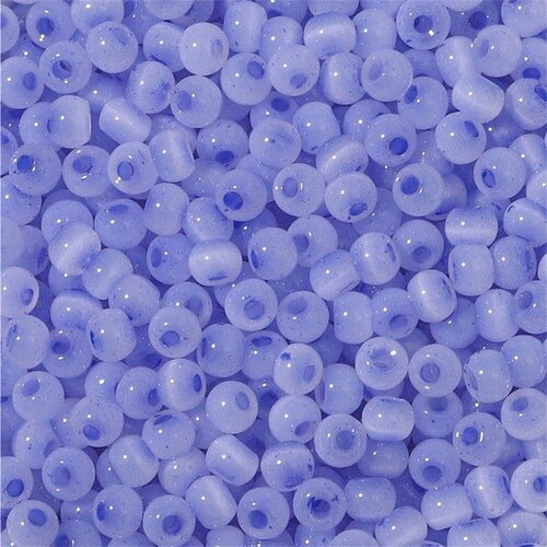 Ps11890604 lot 1 sachet d'environ 200 perles de verre - rondes 4mm bleu