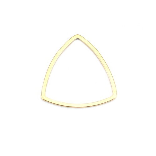 Ps110201142 pax 4 pendentifs connecteurs triangle forme etrier 16 mm doré en acier inoxydable 304 pour bijoux raffinés