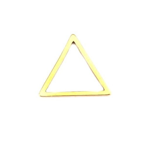 Ps110201162 pax 4 pendentifs - connecteurs - triangle - 14 mm - doré en acier inoxydable 304 pour bijoux raffinés