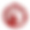 Ps110887142 pax 10 estampes pendentifs fée dans cercle 20mm métal finition rouge