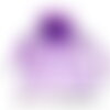 Ps110221710 pax 10 pochettes organza violet  80 par 100 mm pour bijoux , baptême, mariage