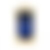 Ps11906005 pax 4 pendentifs rectangle avec verre bleu saphir 9 mm cuivre finition doré