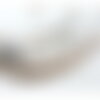 H11g091 lot 1 fil de 40 perles rondes turquoise howlite naturelle blanc veinée 4mm