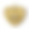 Ps11915127 pax 1 pendentif coeur avec oeil de la protection et strass 12mm - doré en acier inoxydable 304