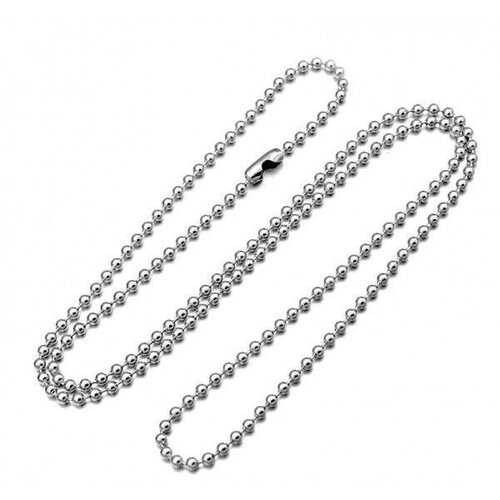 Copy of bn1138844 pax 10 sautoirs - colliers militaire  61cm - maille bille 2.4mm - en acier inoxydable