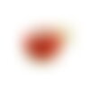 Bu112311091644323530 pax 1 pendentif émaillés rond rouge 13mm avec strass rouge ref5