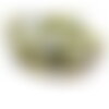 H11q462 1 fil d'environ 85 perles rondes 4mm jaspe jaune vert coloris 22