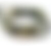H11h245 lot 1 fil d'environ 65 perles rondes 6mm jaspe jaune vert effet givre coloris 02b