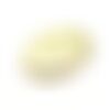 H11h21373g pax 1 pendentif médaillon ovale avec fleur 20mm en acier inoxydable 316 placage ionique finition doré 18kt