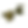 Copy of bn118897 pax 10 supports boutons de manchettes 18mm bronze qualité laiton