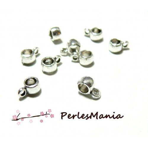 Copy of pax: environ 200 pendentifs bélières lisse 2n8942 vieil argent, diy