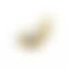 Ps11872357 pax 1 pendentif avec anneau etoile oeil de la protection résine émaillée 15mm en cuivre finition doré 18kt