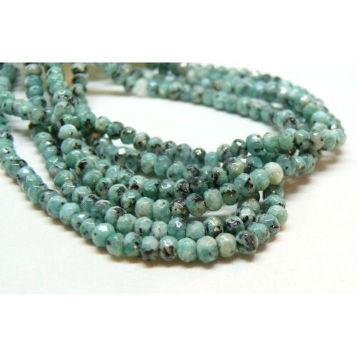 Copy of h11k090 lot d' 1/4 fil d' environ 19 perles rondelles 8 par 5mm ruby zoïsite no 04