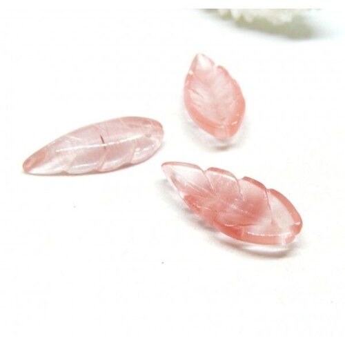 Copy of bu11210429133327 lot 1 pendentif feuille jade jaune orange pale 34mm ref 1