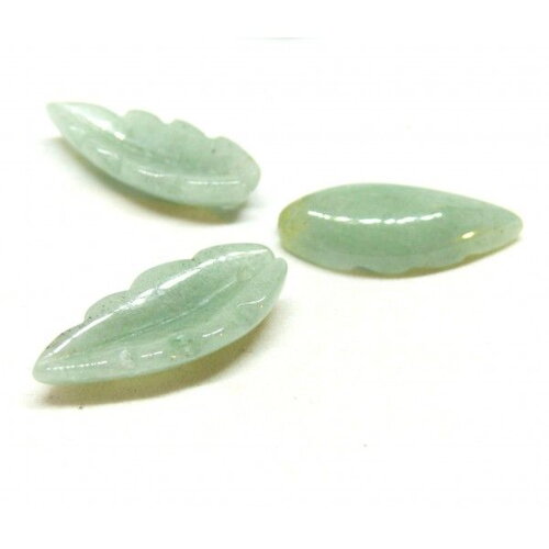 Copy of bu11210429133327 lot 1 pendentif feuille jade jaune orange pale 34mm ref 1