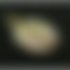 Ps11844757  pax 1 pendentif religieux, vierge entourée de perles naturelles en acier inoxydable 304 placage doré