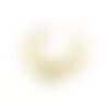 H11d04603g pax 1 pendentif lune, croissant, corne boho chic 15mm en acier inoxydable 316l placage ionique doré