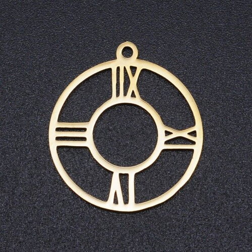 Copy of bu112401301650473277 pax 1 pendentif horloge 20mm en acier inoxydable placage ionique finition doré
