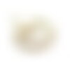Bu112310121648293587 pax 1 pendentif bohème 18 par 23mm avec jade blanc facettée, en acier inoxydable 304 finition doré ref5