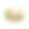 Bu112311231022093576 pax 1 pendentif eventail 16mm jade blanc facettée, acier inoxydable 304 finition doré à l'or fin 18k ref5