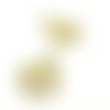 Bu11211102133057bis pax 2 pendentifs - soleil dans cercle avec anneau - doré en acier inoxydable 304